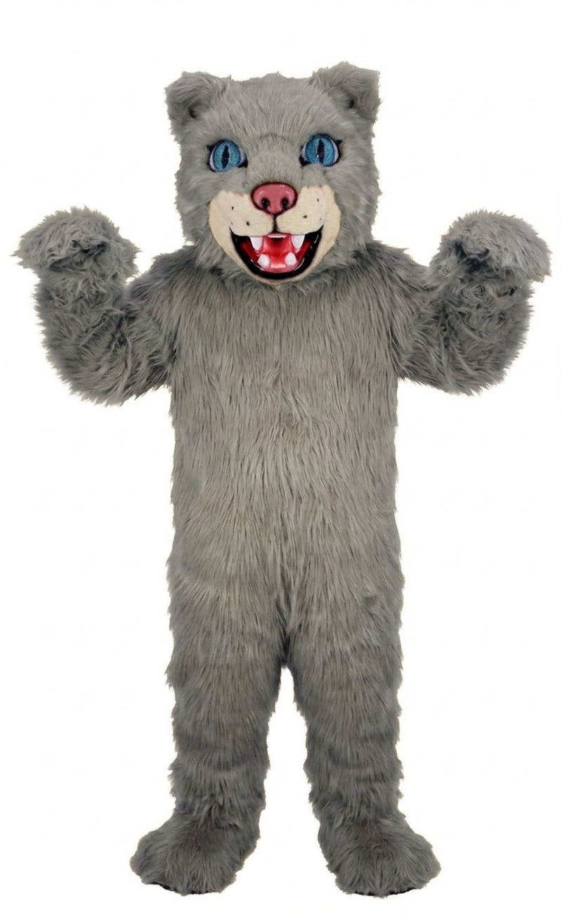 Spotted Leopard Mascot (Thermolite) - Long fur / Grey mascot costume
