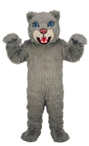 Spotted Leopard Mascot (Thermolite) - Long fur / Grey mascot costume