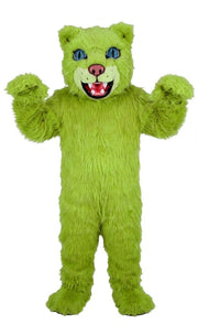 Spotted Leopard Mascot (Thermolite) - Long fur / Lime mascot costume