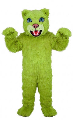 Spotted Leopard Mascot (Thermolite) - Long fur / Lime mascot costume