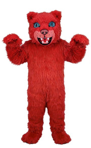 Spotted Leopard Mascot (Thermolite) - Long fur / Red mascot costume