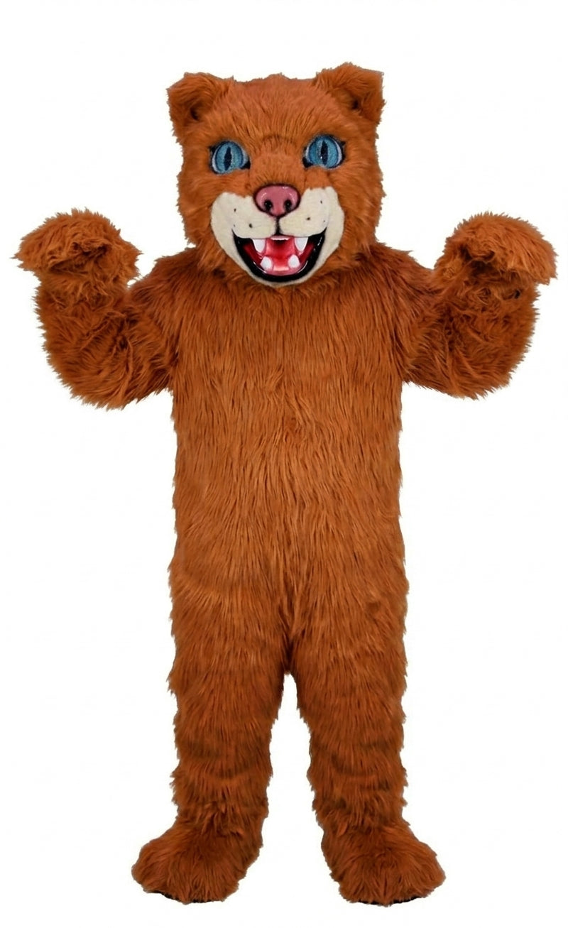 Spotted Leopard Mascot (Thermolite) - Long fur / Rust mascot costume