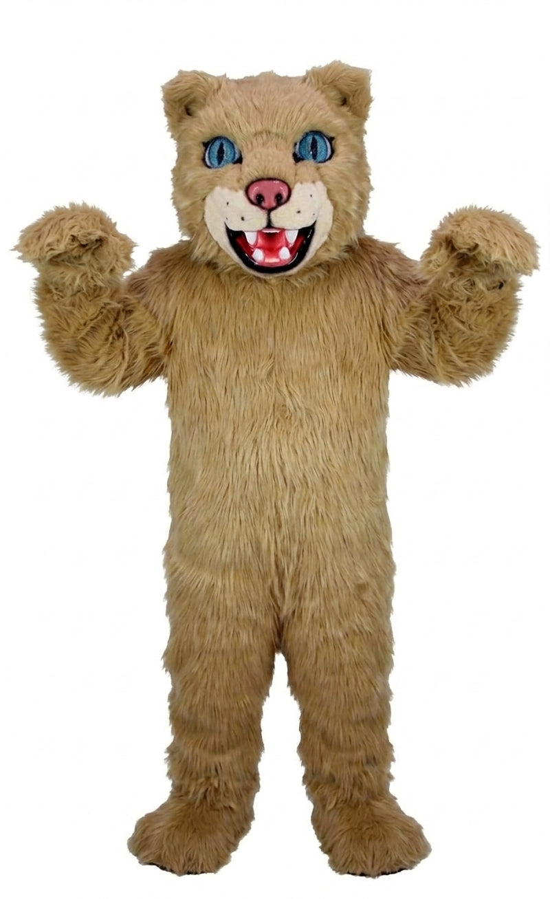 Spotted Leopard Mascot (Thermolite) - Long fur / Tan mascot costume