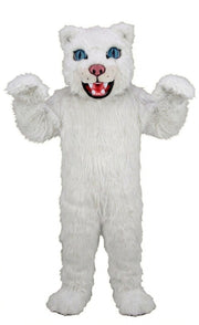 Spotted Leopard Mascot (Thermolite) - Long fur / White mascot costume