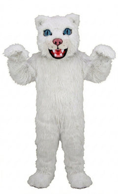 Spotted Leopard Mascot (Thermolite) - Long fur / White mascot costume