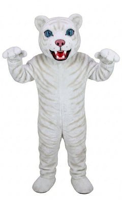 Spotted Leopard Mascot (Thermolite) - Short fur / Albino Tiger mascot costume