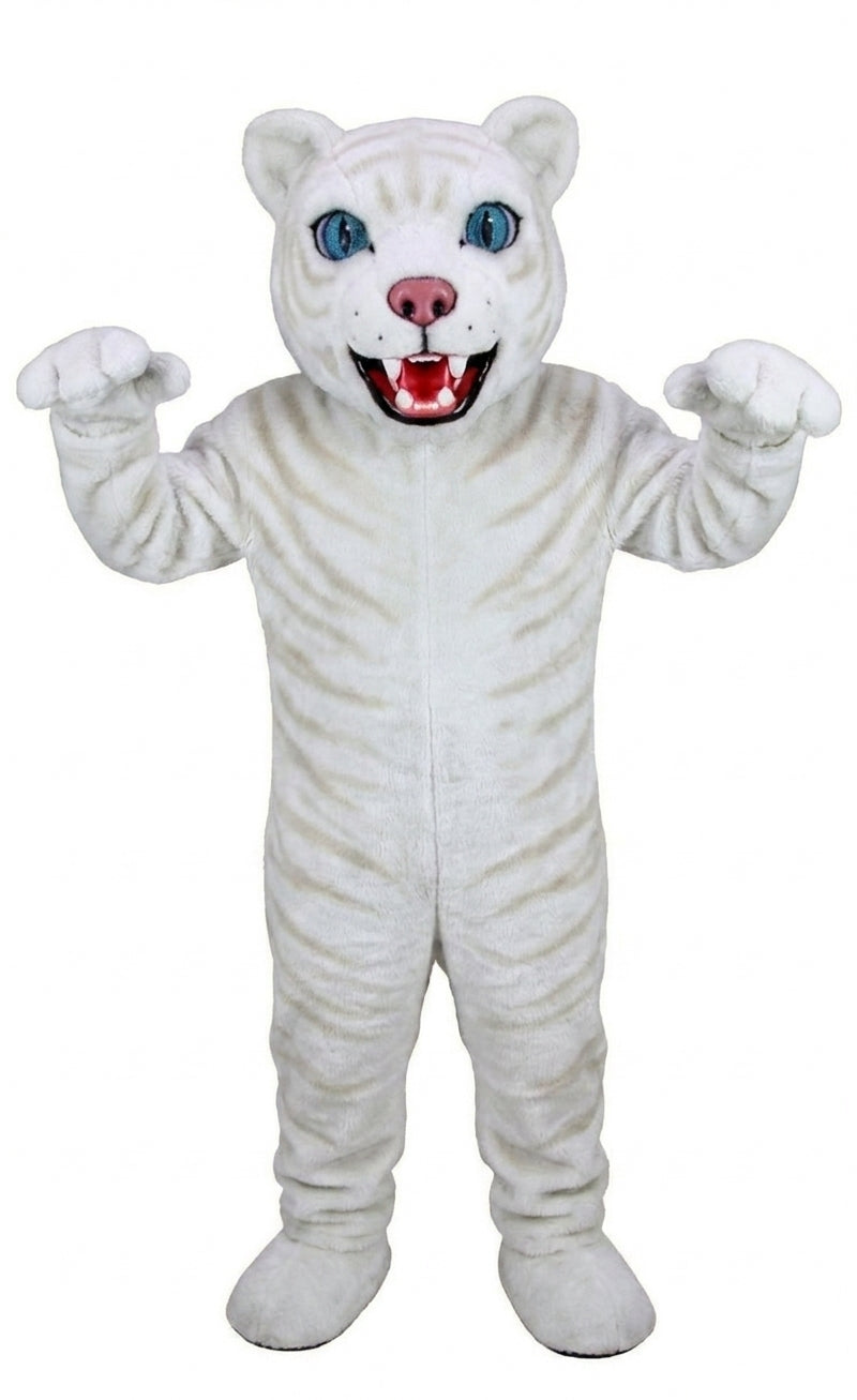 Spotted Leopard Mascot (Thermolite) - Short fur / Albino Tiger mascot costume