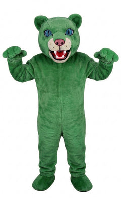 Spotted Leopard Mascot (Thermolite) - Short fur / Green mascot costume