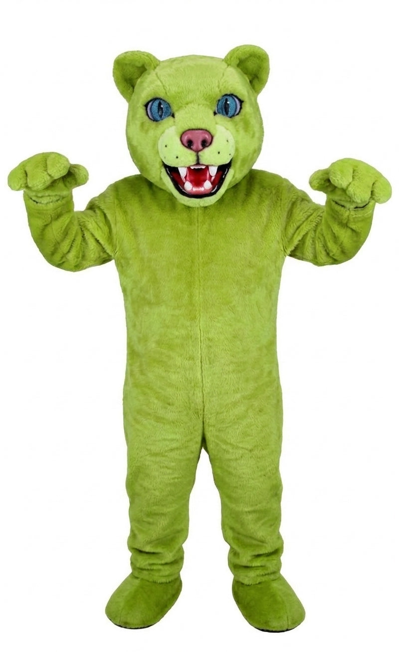 Spotted Leopard Mascot (Thermolite) - Short fur / Lime mascot costume