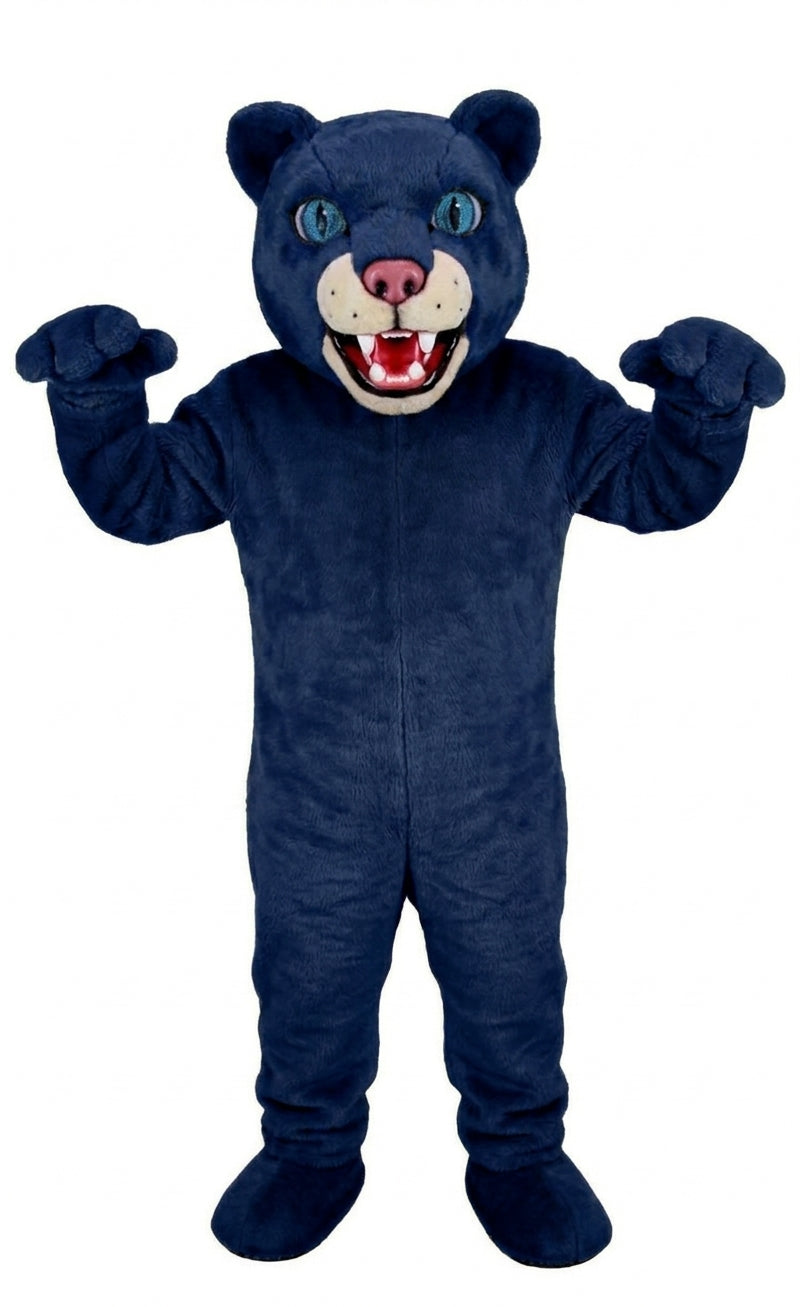 Spotted Leopard Mascot (Thermolite) - Short fur / Navy Blue mascot costume