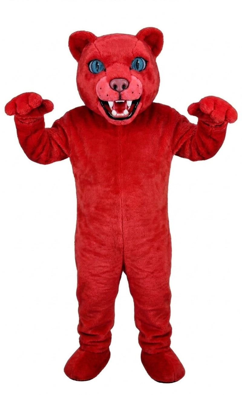 Spotted Leopard Mascot (Thermolite) - Short fur / Red mascot costume