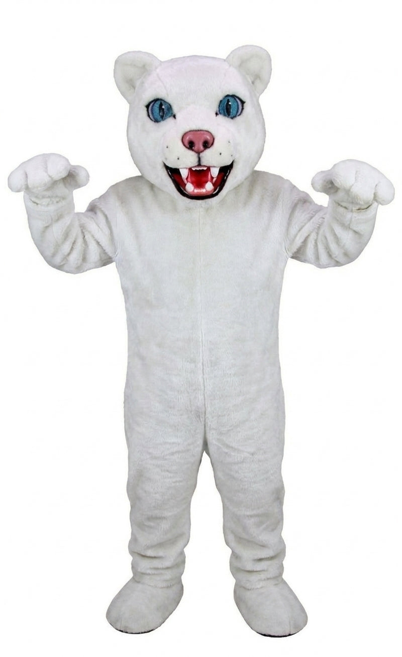 Spotted Leopard Mascot (Thermolite) - Short fur / White mascot costume