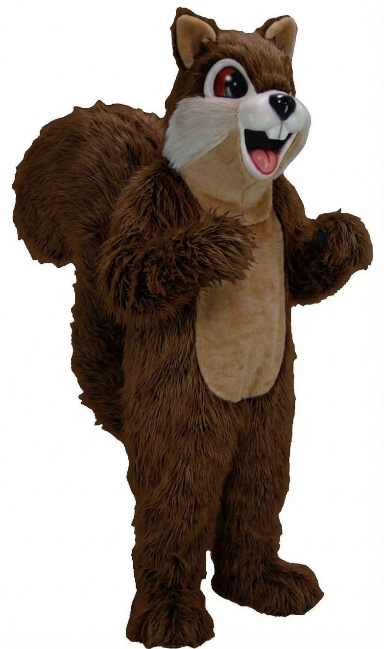 Squirrel Mascot - Long fur / Dark Brown mascot costume
