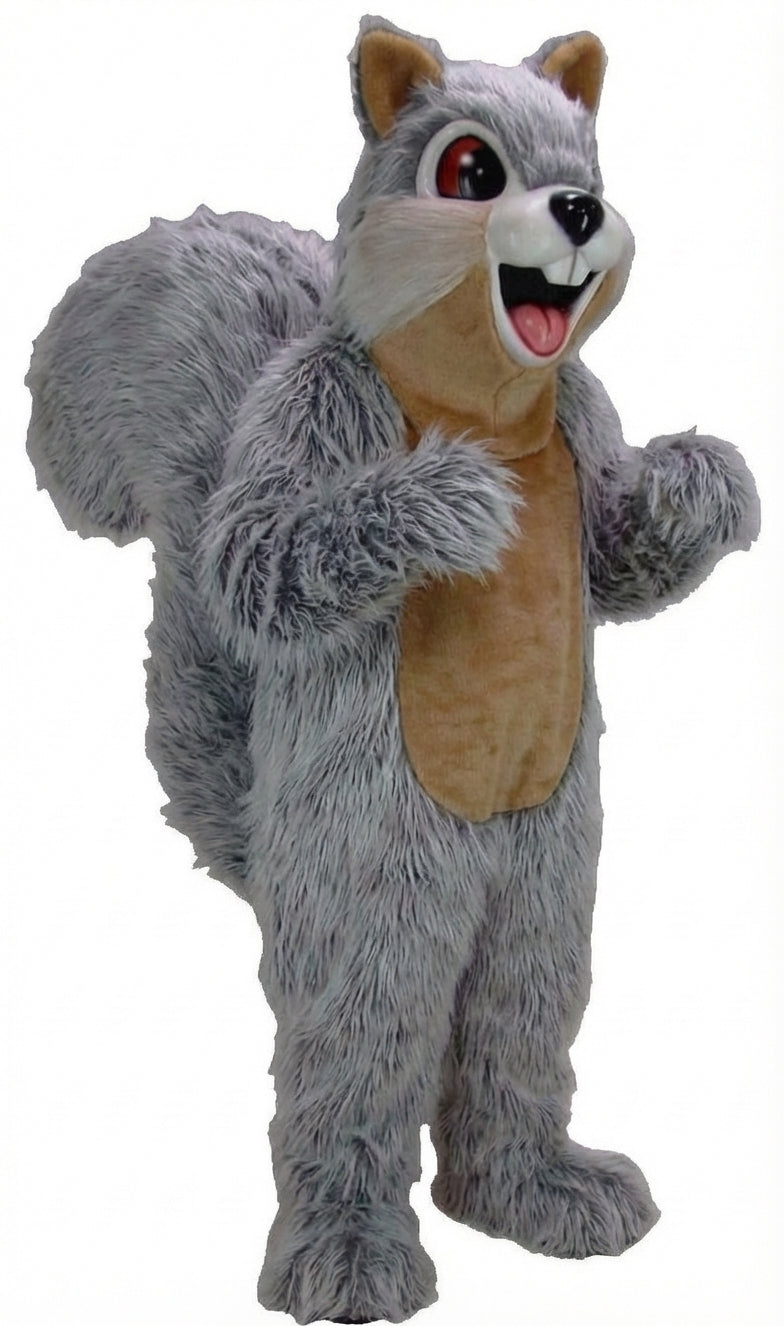 Squirrel Mascot - Long fur / Grey mascot costume