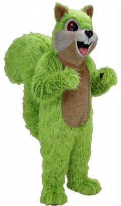 Squirrel Mascot - Long fur / Lime mascot costume