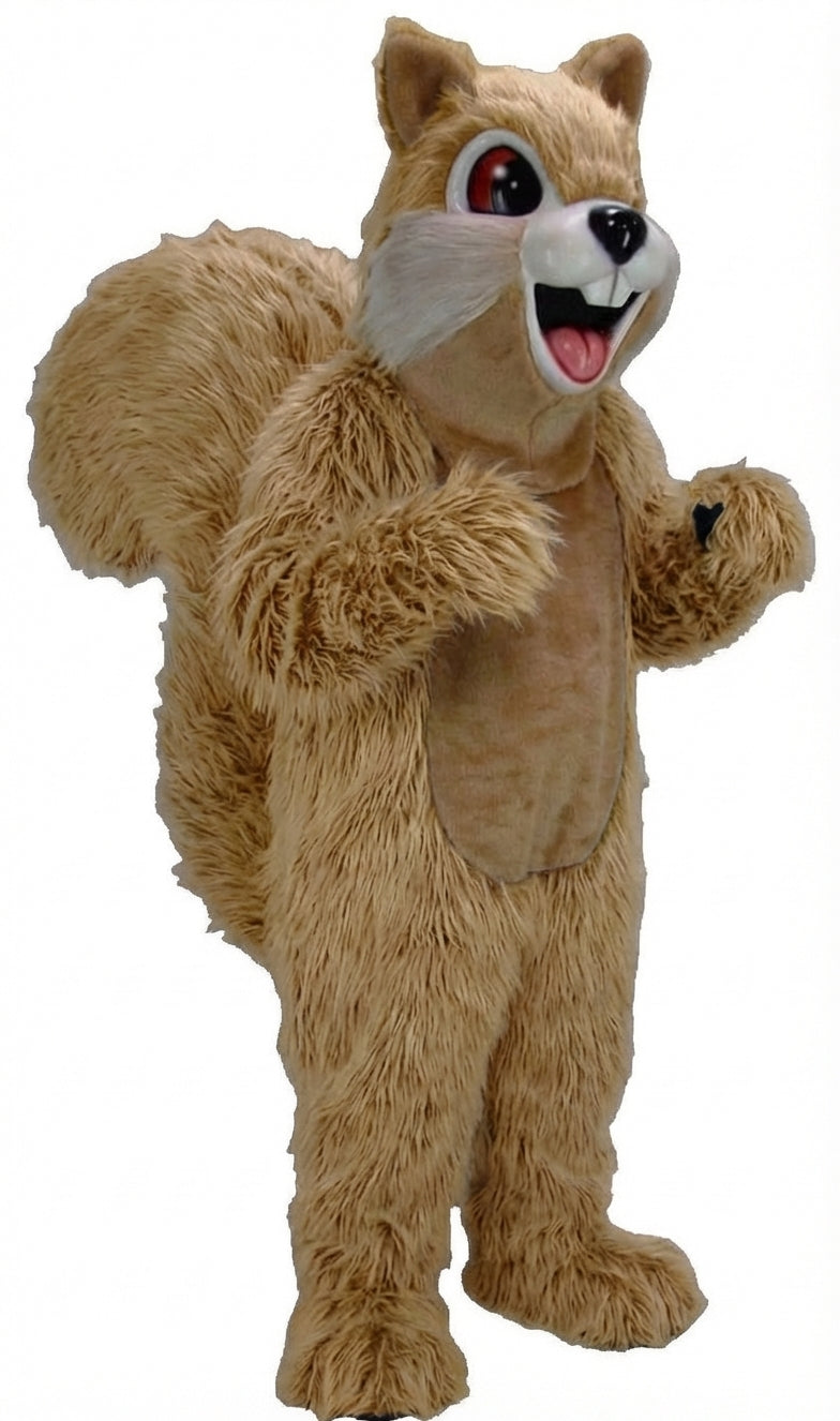 Squirrel Mascot - Long fur / Tan mascot costume