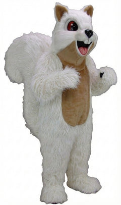 Squirrel Mascot - Long fur / White mascot costume