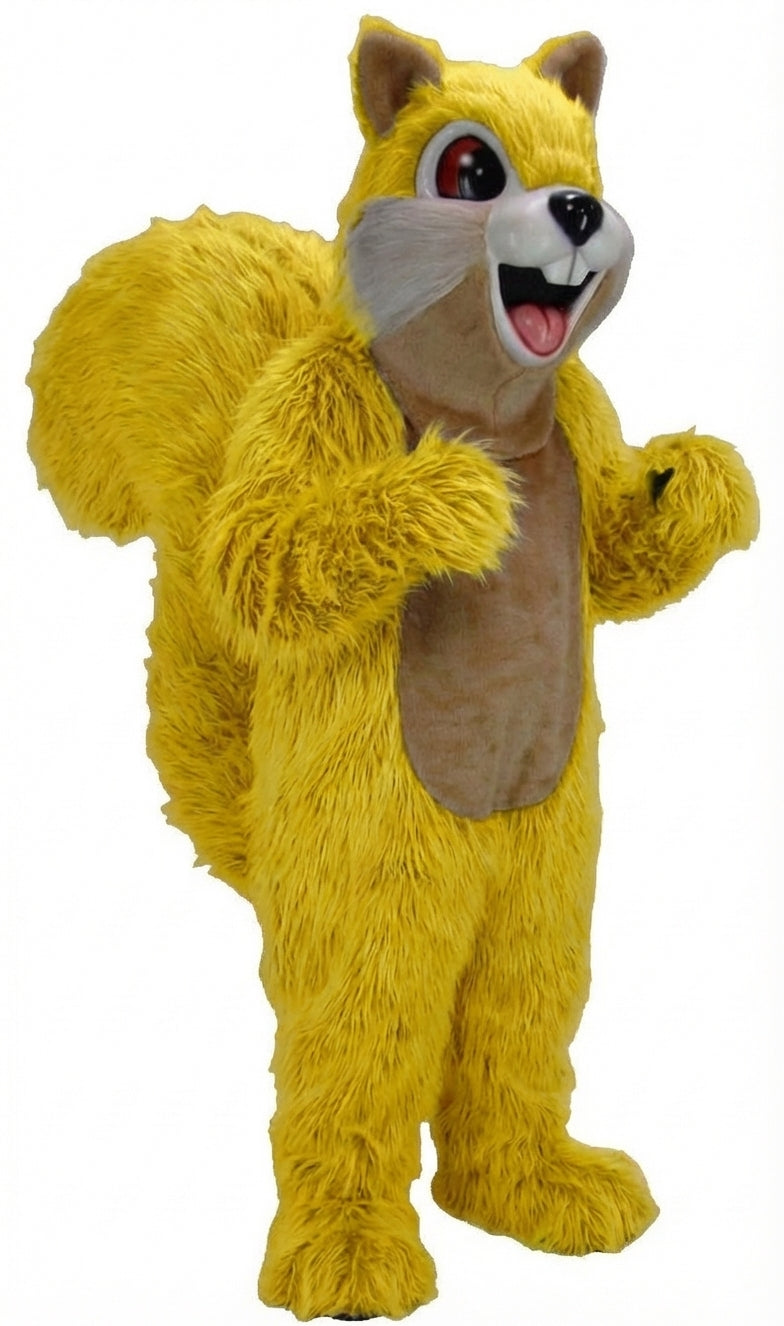 Squirrel Mascot - Long fur / Yellow mascot costume