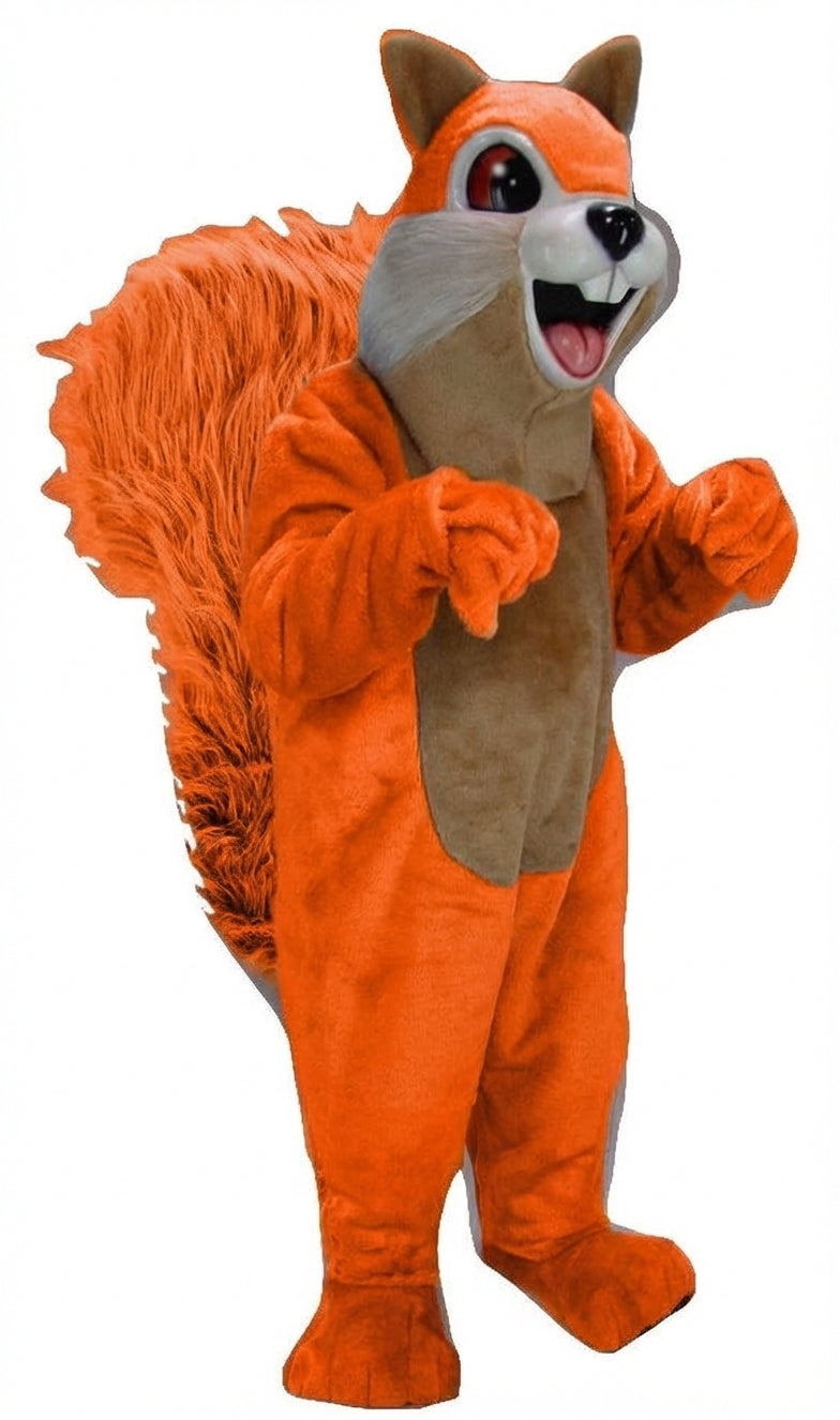Squirrel Mascot - Short fur / Bright Orange mascot costume