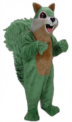 Squirrel Mascot - Short fur / Green mascot costume