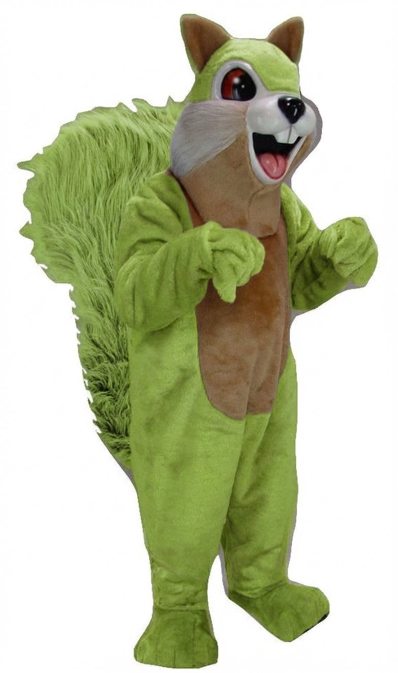 Squirrel Mascot - Short fur / Lime mascot costume