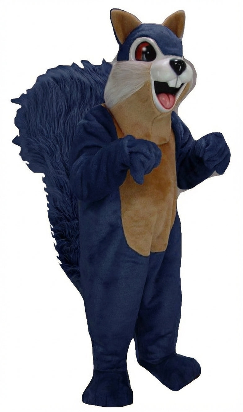 Squirrel Mascot - Short fur / Navy Blue mascot costume