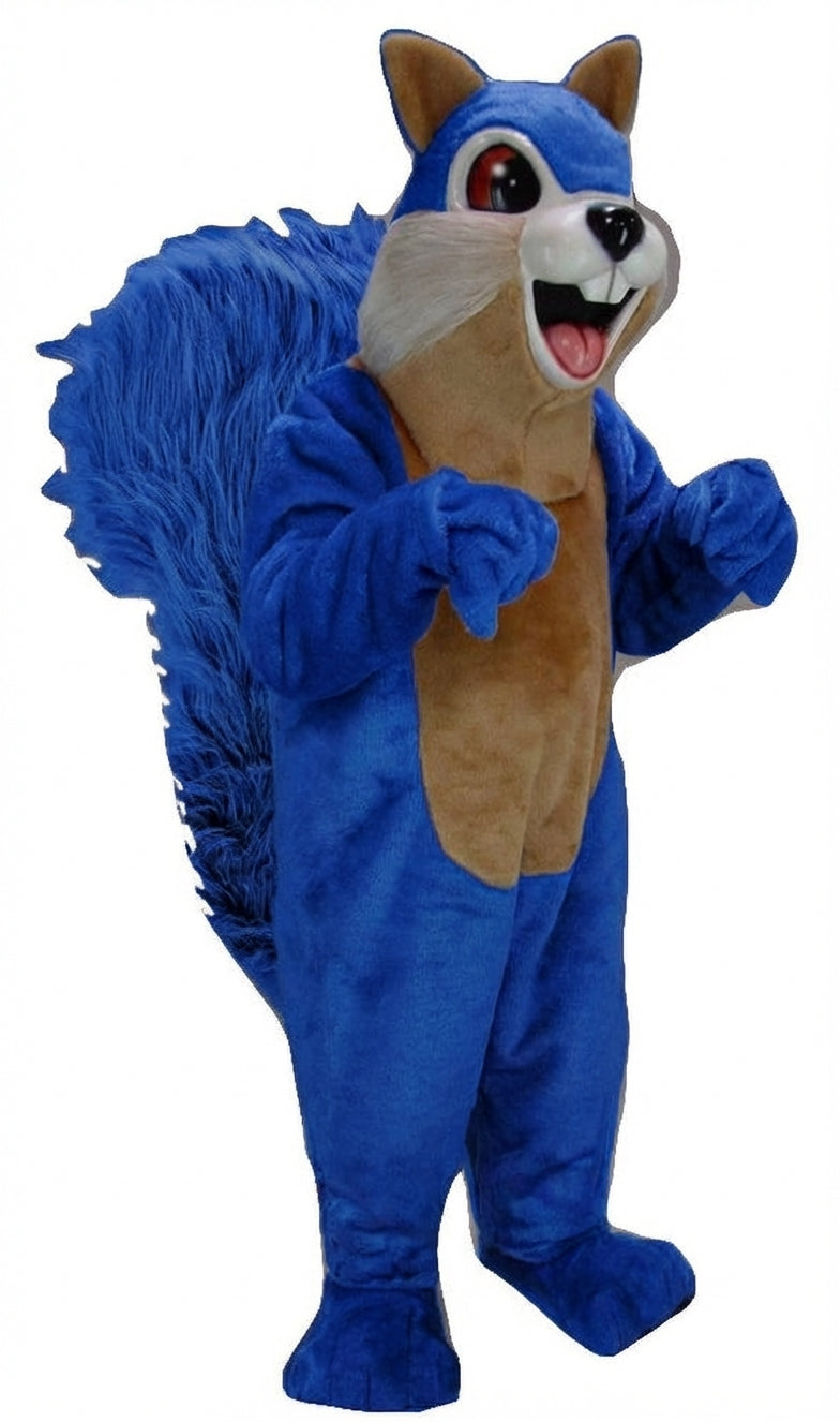 Squirrel Mascot - Short fur / Royal blue mascot costume