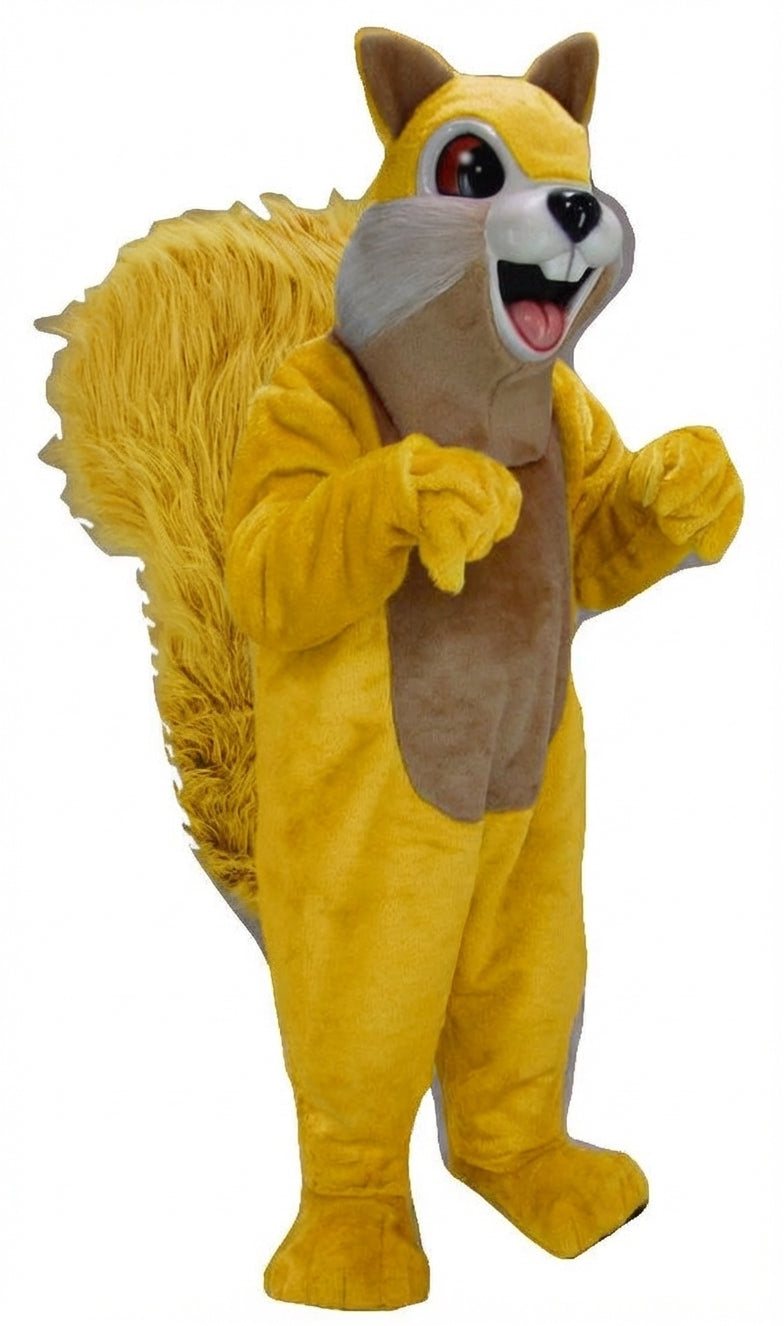 Squirrel Mascot - Short fur / Yellow mascot costume