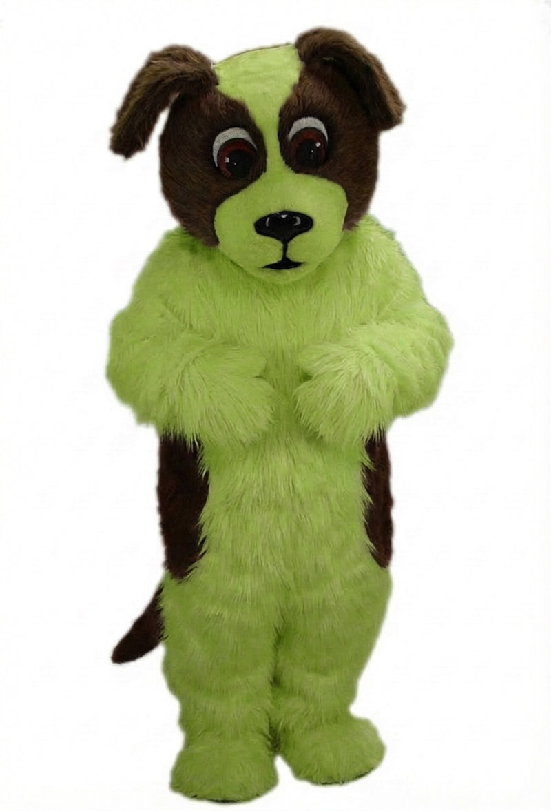 St. Bernard Mascot Costume - Long fur / Lime mascot costume