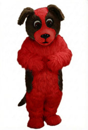 St. Bernard Mascot Costume - Long fur / Red mascot costume