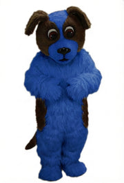 St. Bernard Mascot Costume - Long fur / Royal Blue mascot costume
