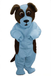 St. Bernard Mascot Costume - Short fur / Light blue mascot costume