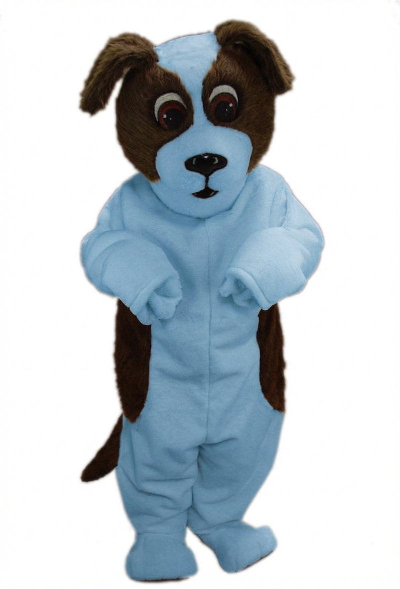 St. Bernard Mascot Costume - Short fur / Light blue mascot costume