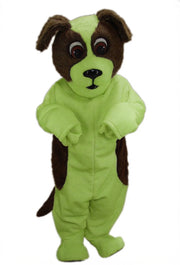 St. Bernard Mascot Costume - Short fur / Lime mascot costume