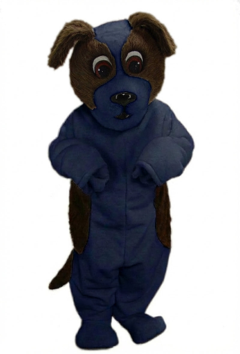 St. Bernard Mascot Costume - Short fur / Navy Blue mascot costume