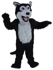 Black Wolf Mascot - As Pictured mascot costume