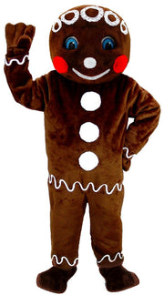 Mr. Gingerbread Cookie Mascot (Thermolite) - As Pictured mascot costume