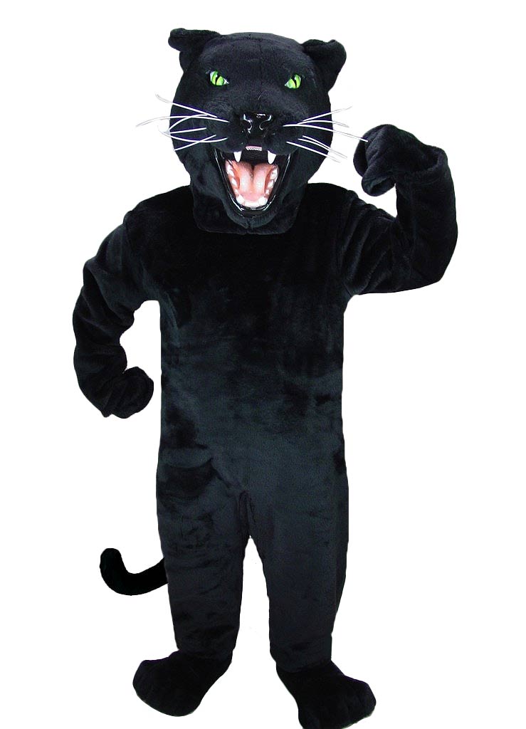 Fierce Black Panther Mascot - As Pictured mascot costume