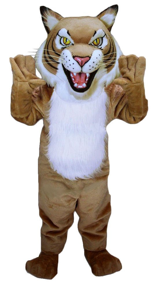 Fierce Wildcat Mascot Costume - As Pictured mascot costume
