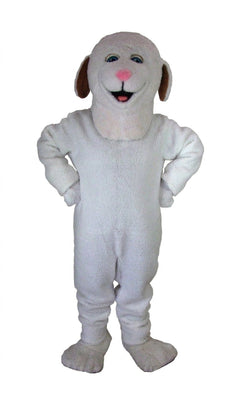 Lamb Mascot (Polyfoam) - Short fur / White mascot costume