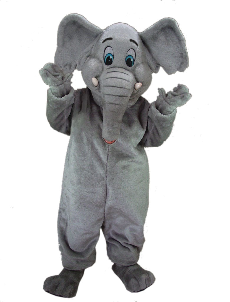 Cartoon Elephant Mascot - As Pictured mascot costume