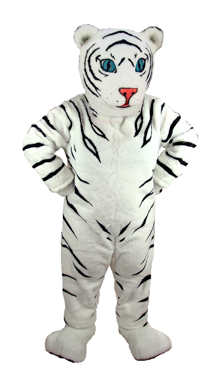 White Tiger Cub Mascot (Thermolite) - As Pictured mascot costume