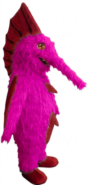 Swordfish Mascot - Long fur / Bright Pink mascot costume