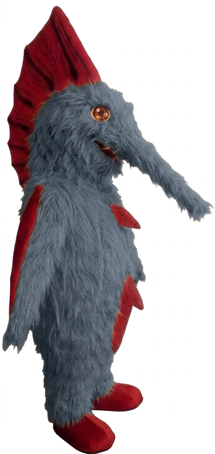 Swordfish Mascot - Long fur / Grey mascot costume