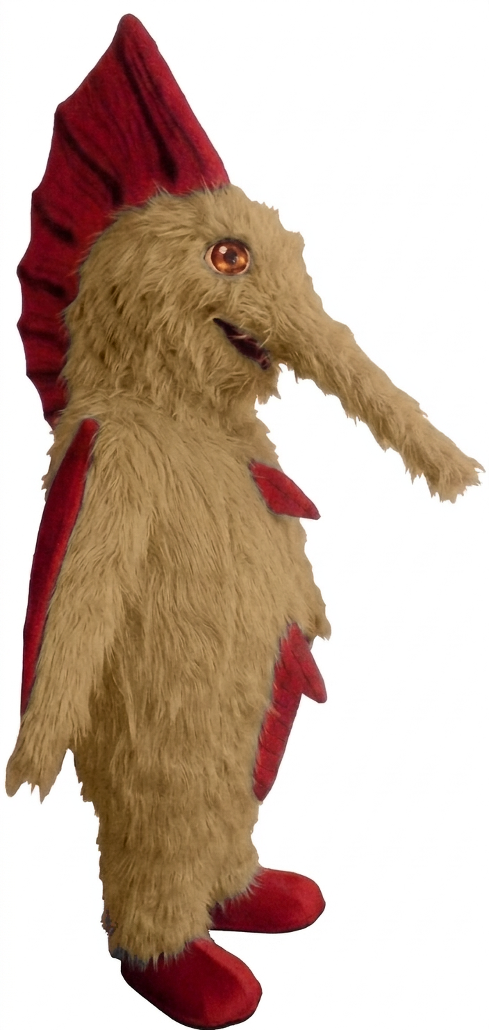 Swordfish Mascot - Long fur / Tan mascot costume