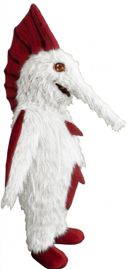 Swordfish Mascot - Long fur / White mascot costume