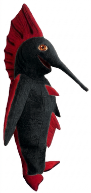 Swordfish Mascot - Short fur / Black mascot costume
