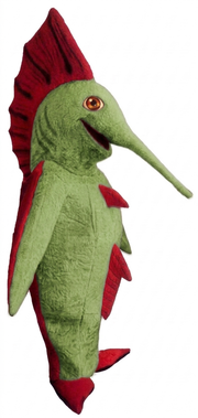 Swordfish Mascot - Short fur / Lime mascot costume