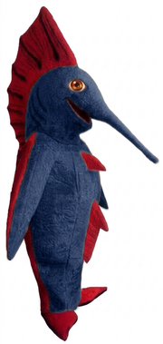 Swordfish Mascot - Short fur / Navy Blue mascot costume