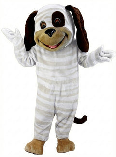 Tan & Brown Dog Mascot (Thermolite) - Short fur / Albino Tiger mascot costume